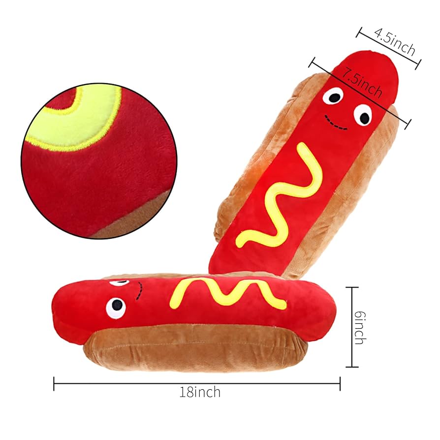 Amazon.co.jp: Bettli ホットドッグピロー フード ぬいぐるみ